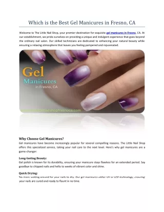 Which is the Best Gel Manicures in Fresno, CA