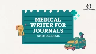 Medical Writer For Journals in New york