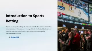 Introduction to Sports Betting