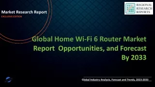 Home Wi-Fi 6 Router Market Worth USD 69.2 Billion by 2033