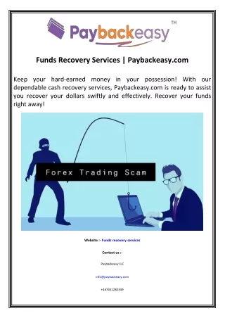 Funds Recovery Services  Paybackeasy.com6