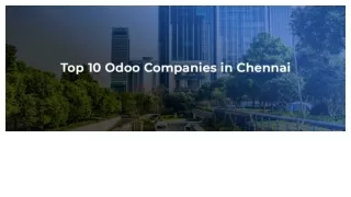 Top 10 Odoo companies in chennai