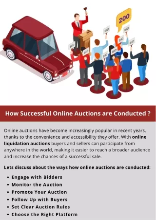 How Successful Online Auctions are Conducted?