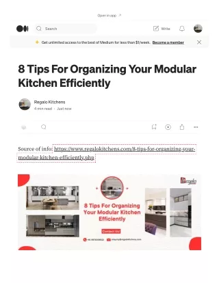 8 Tips For Organizing Your Modular Kitchen Efficiently