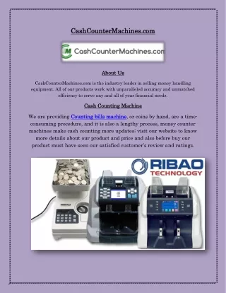 Cash Counting Machine