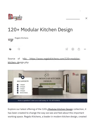 120  Modular Kitchen Design