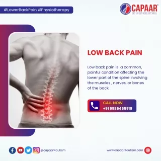 Low Back Pain | Best Physiotherapy Centre in Hulimavu, Bangalore | CAPAAR