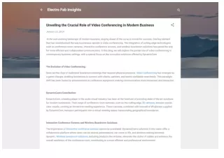 Unveiling the Crucial Role of Video Conferencing in Modern Business