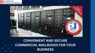 Secure and Reliable Commercial Mailboxes for Your Business