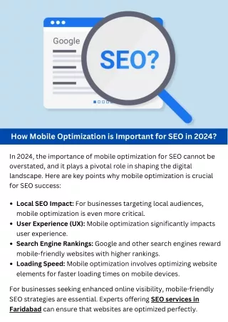 How Mobile Optimization is Important for SEO in 2024?