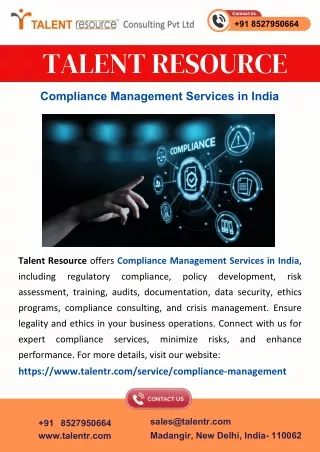 Compliance Management Services in India