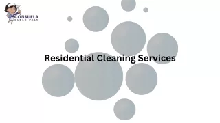 Residential Cleaning Services