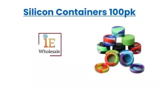 Silicon Containers 100pk