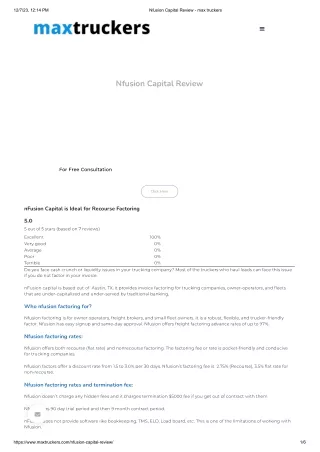 Nfusion Capital Review - max truckers