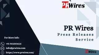 PR Wires Press Releases Service