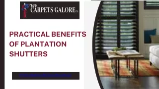 Practical Benefits of Plantation Shutters