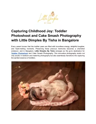 Capturing Childhood Joy_ Toddler Photoshoot and Cake Smash Photography with Little Dimples By Tisha in Bangalore