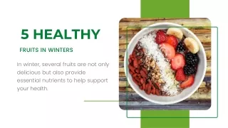 5 healthy fruits in winter