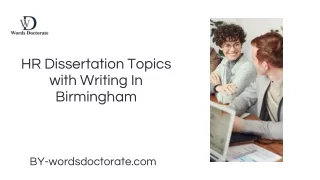 _HR Dissertation Topics with Writing In Birmingham