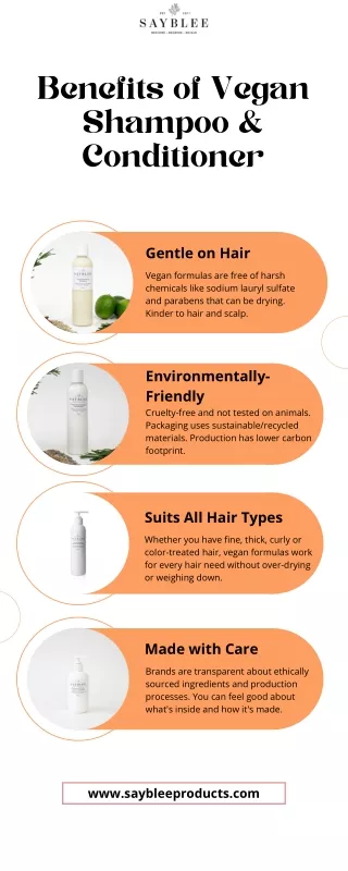 Top Benefits of Vegan Shampoo & Conditioner