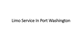 Limo Service In Port Washington