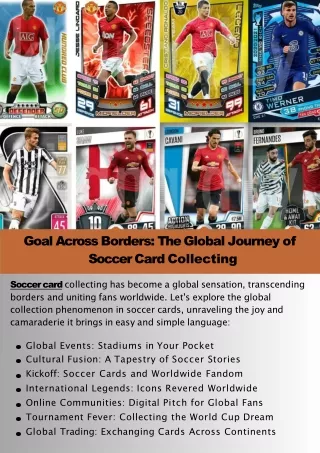 Goal Across Borders: The Global Journey of Soccer Card Collecting