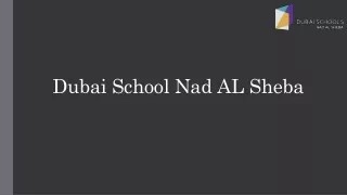 SCHOOL IN DUBAI