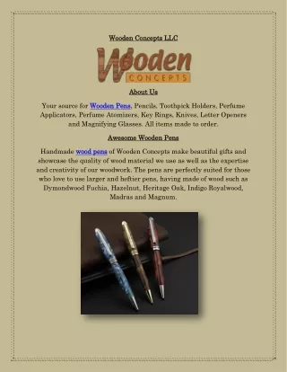 Wooden Pens