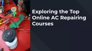 Exploring the Top Online AC Repairing Courses