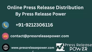 Online press release distribution