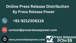 Online press release distribution