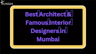 Top Architect & Famous Interior Designers in Mumbai by Kinzaa