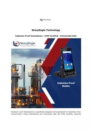 Explosion Proof Smartphone - ATEX Certified - Intrinsically Safe