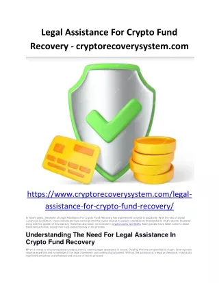 Legal Assistance For Crypto Fund Recovery - cryptorecoverysystem.com