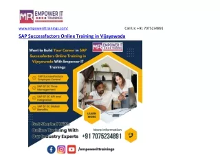 SAP Successfactors Online Training in Vijayawada