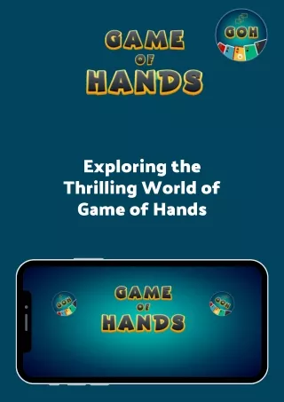 Game of Hands: Customize Your Card Universe