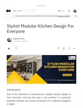 Stylish Modular Kitchen Design For Everyone