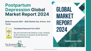 Postpartum Depression Market Trend Analysis, Forecast Report 2024-2033