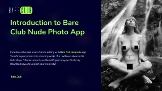 Introduction to Bare Club Nude Photo App