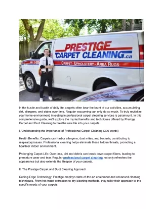 Carpet Cleaning  _ Prestige Carpet And Duct Cleaning