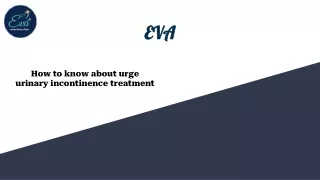 Urge urinary incontinence treatment