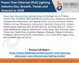 Power Over Ethernet (PoE) Lighting Market