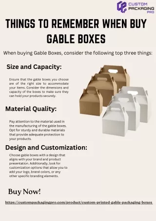 Gable Boxes