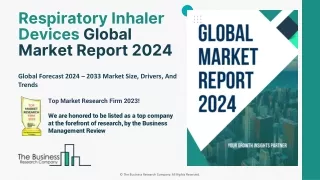 Respiratory Inhaler Devices Market Growth Rate, Industry Forecast To 2033