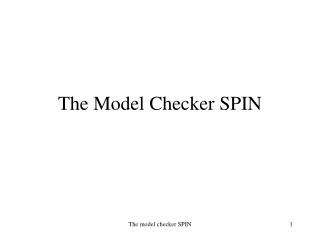 The Model Checker SPIN