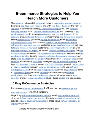 E-commerce Strategies to Help You Reach More Customers.docx