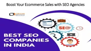 Boost Your Ecommerce Sales with SEO Agencies