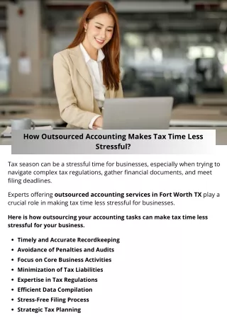 How Outsourced Accounting Makes Tax Time Less Stressful?