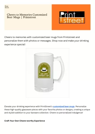 Customized Beer Mugs