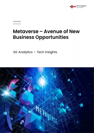 Metaverse Technologies - Avenue of New Business Opportunities
